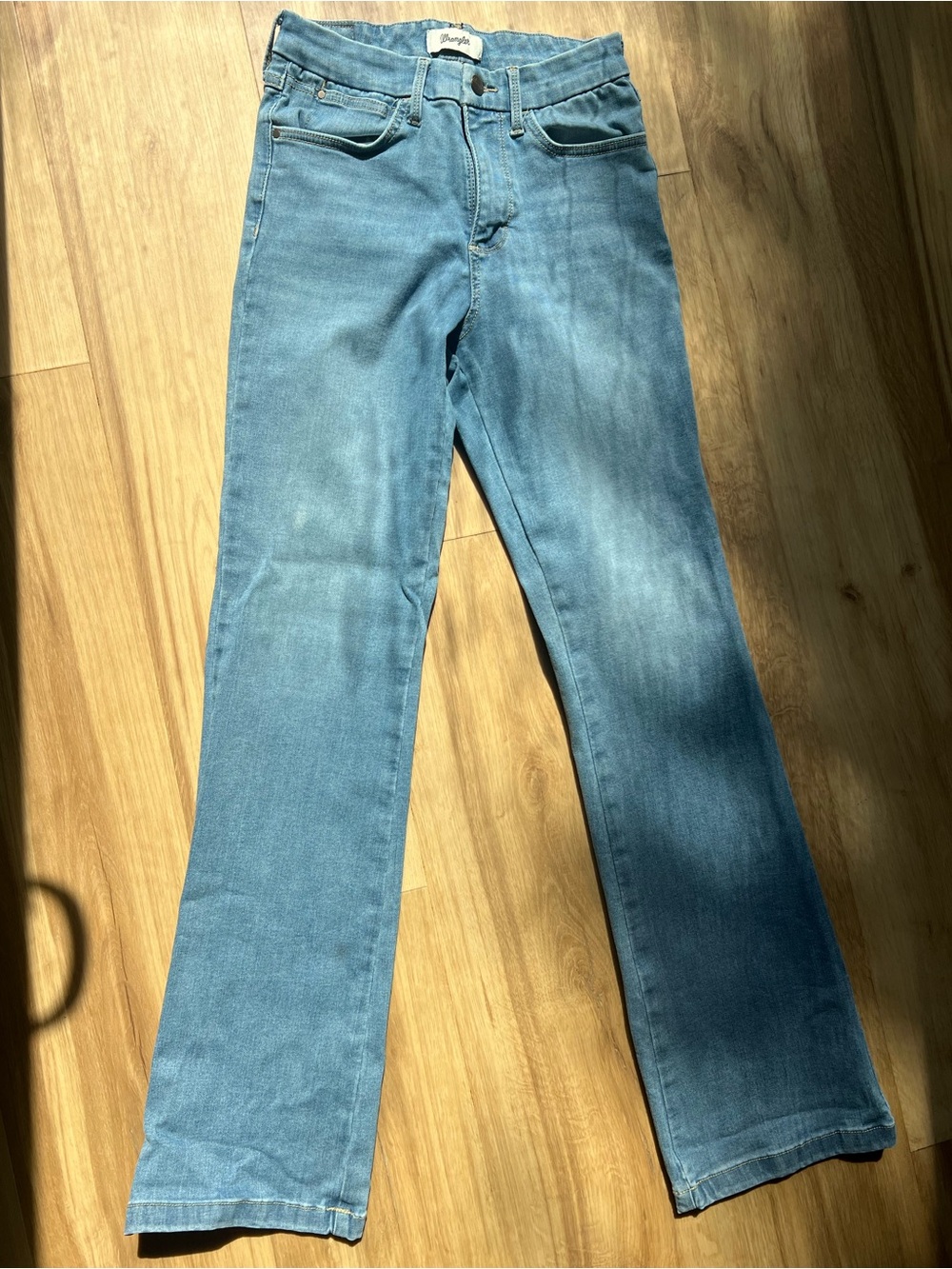 Wrangler Bespoke Light Blue Flare Jeans